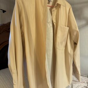A New Day Cream Button-Up Shirt